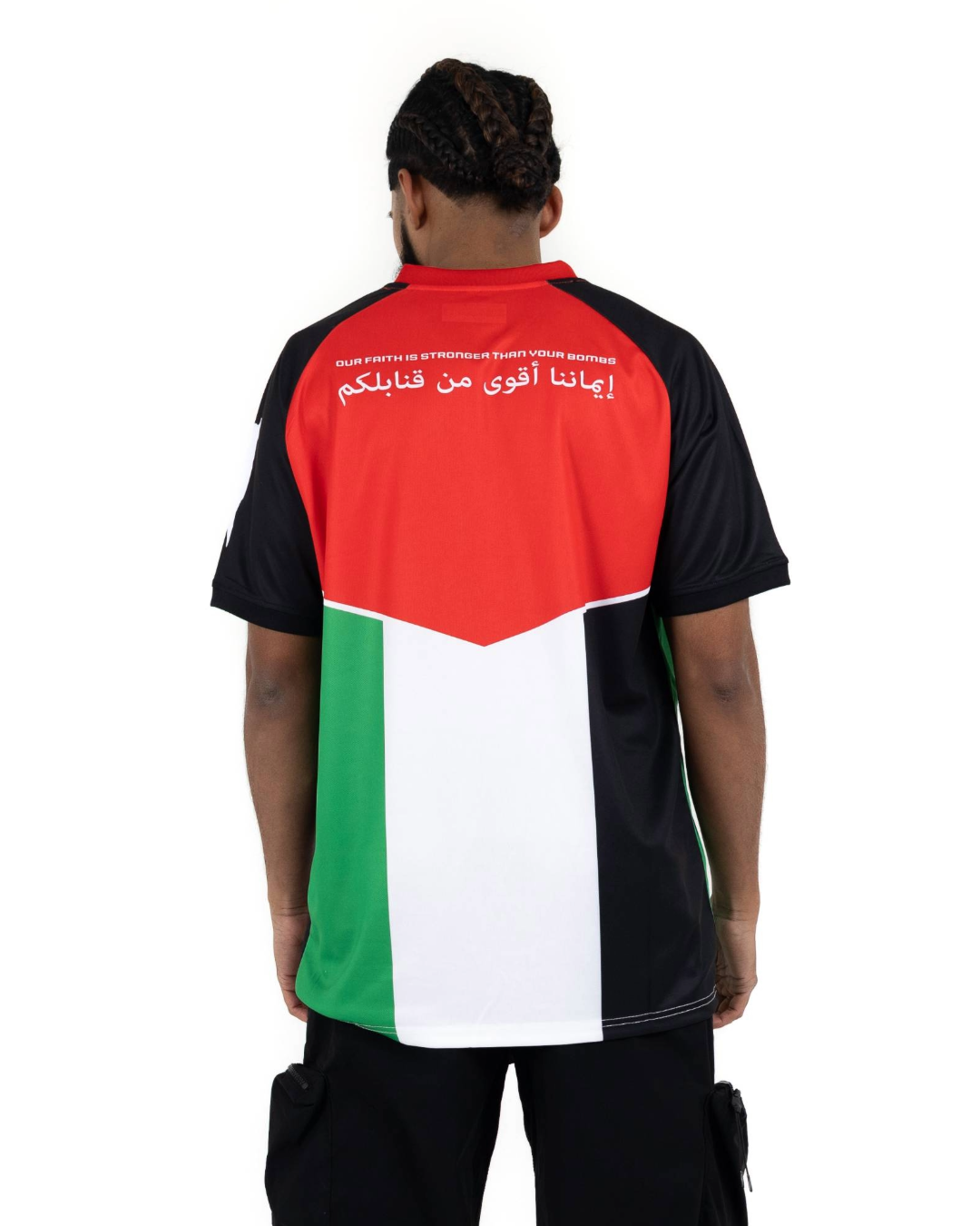 Red, Green, White & Black Flag Football Jersey - Unisex