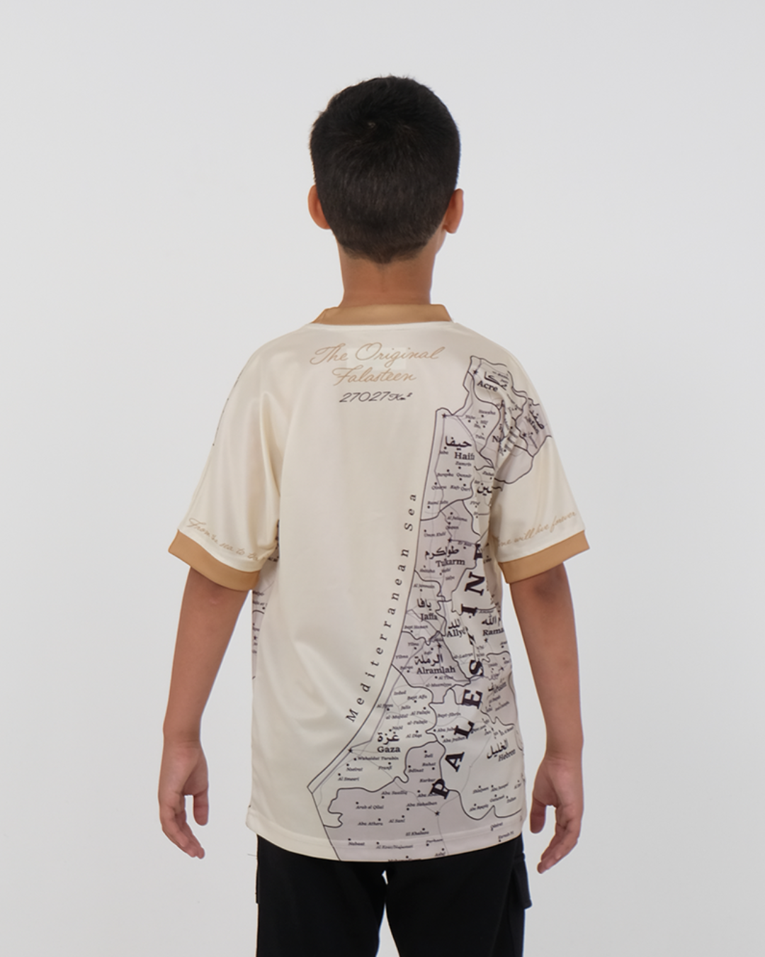 Children's Original Palestine Map Football Jersey - Unisex