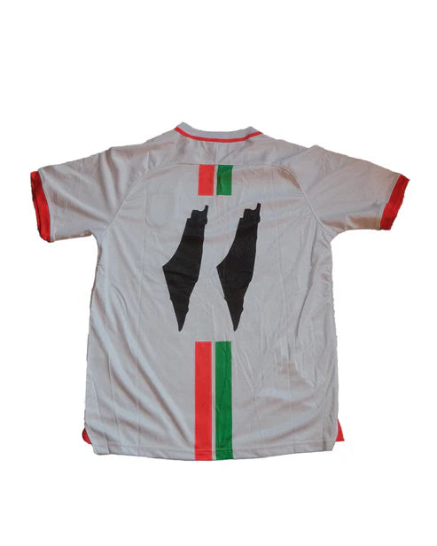 White Classic Stripe Football Jersey - Unisex