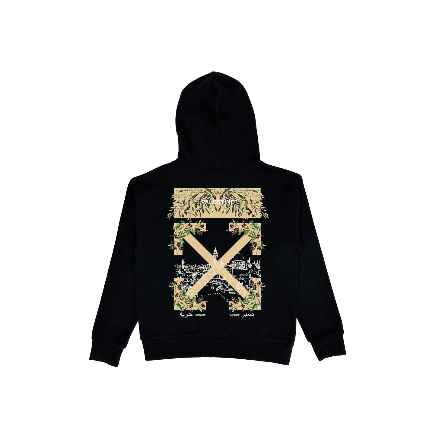 'Freedom, Patience' Double Sided Hoodie