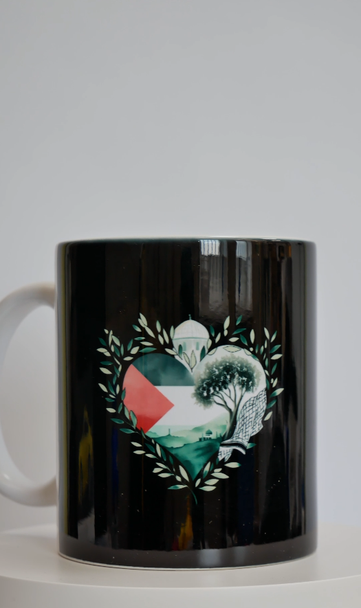 Love Heart Palestine Mug