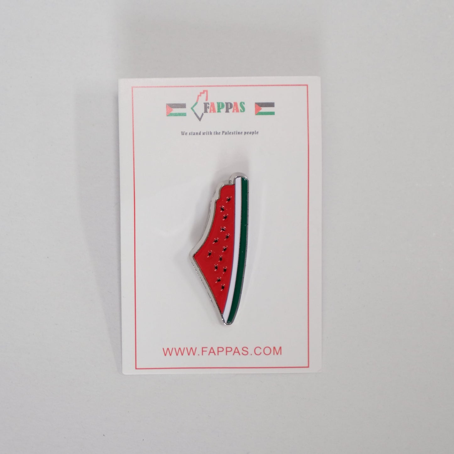 Watermelon Map Pin Badge Enamel
