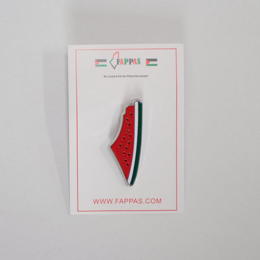 Watermelon Map Pin Badge Enamel