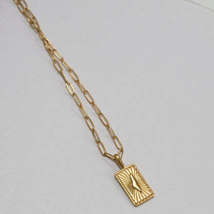 Palestine Map Link Chain Necklace