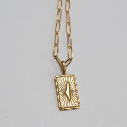 Palestine Map Link Chain Necklace