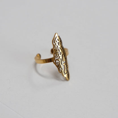 Arabic Calligraphy Palestine Map Ring