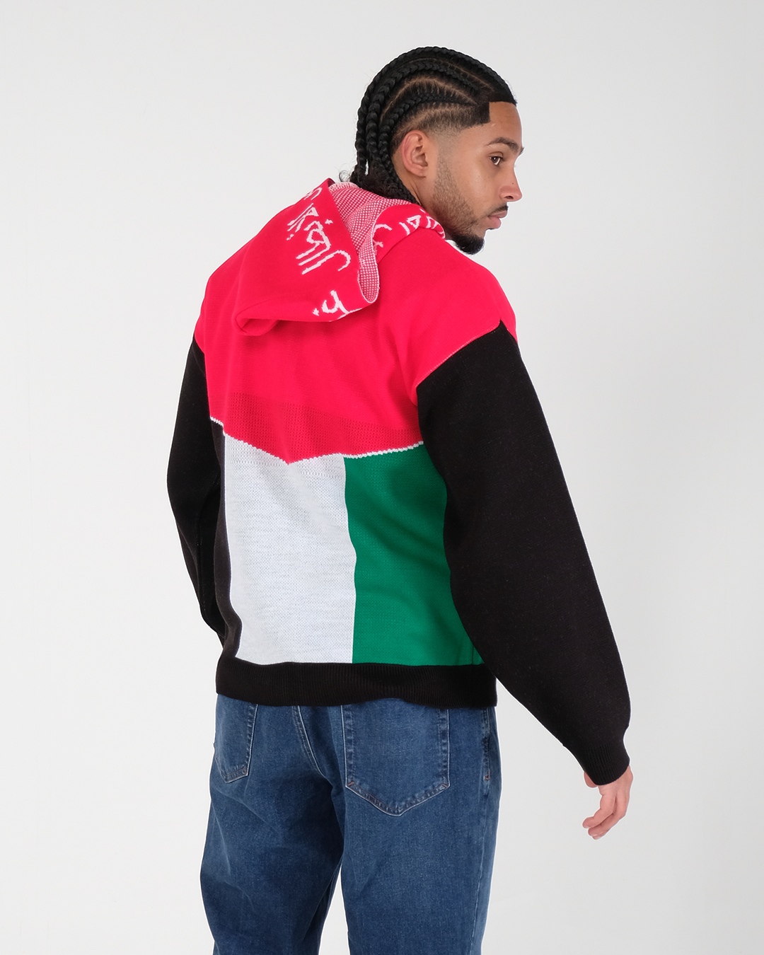 Flag Knitted Zipper