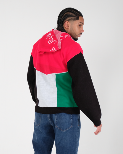 Flag Knitted Zipper