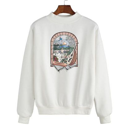 KEFFIYEH WINDOW PRINT DESIGN SWEATSHIRT