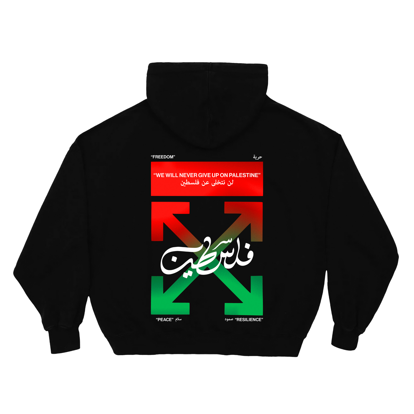 Gradient Cross Hoodie