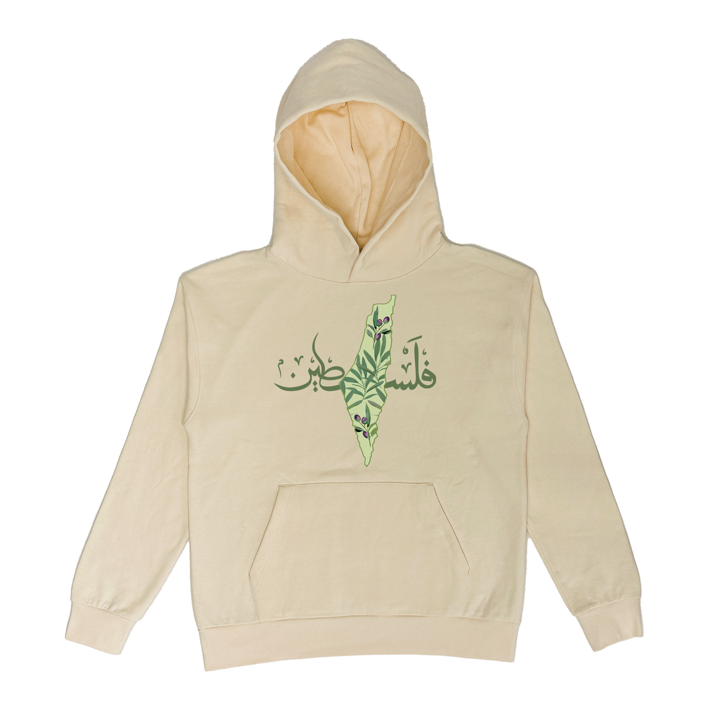 Palestine Olive Map Hoodie