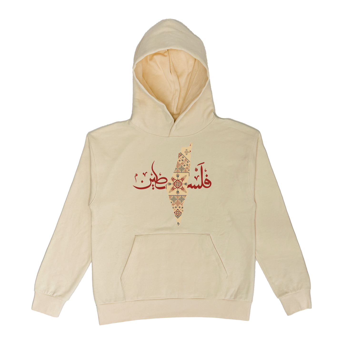 Palestine Pattern Map Hoodie