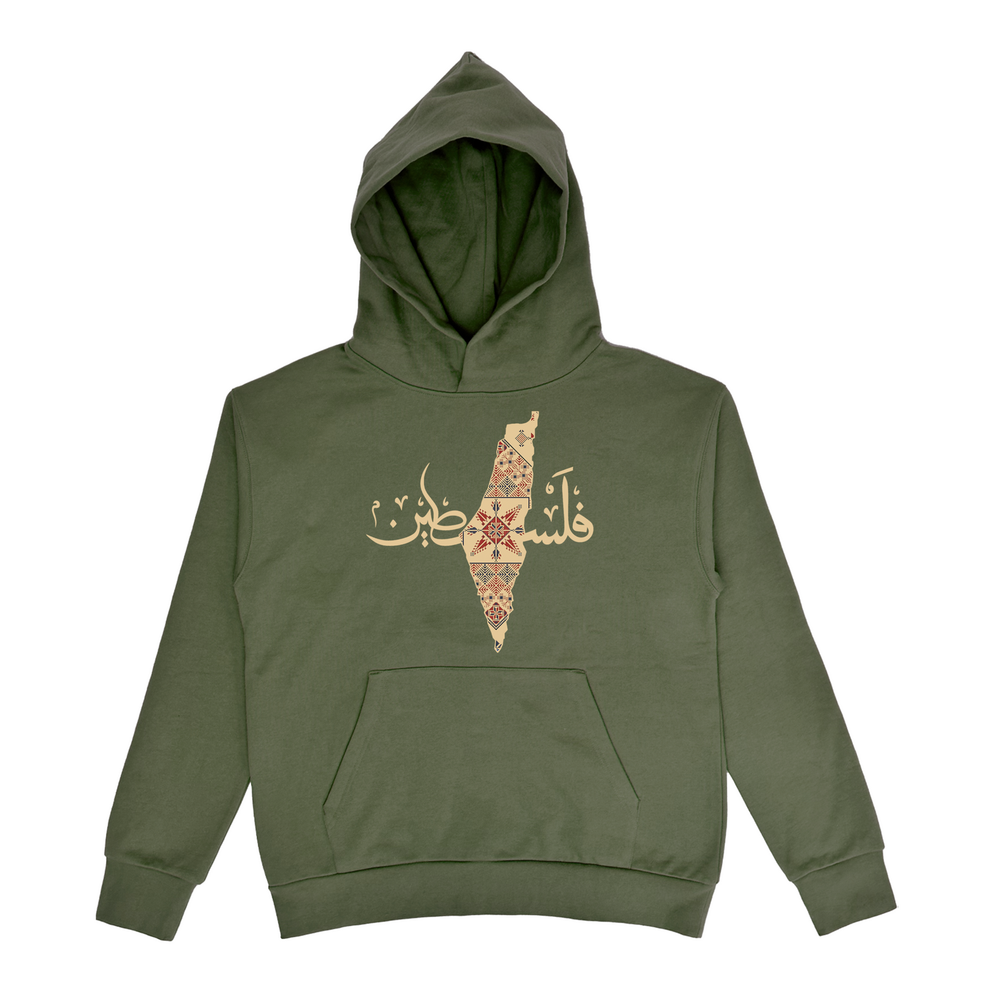 Palestine Pattern Map Hoodie