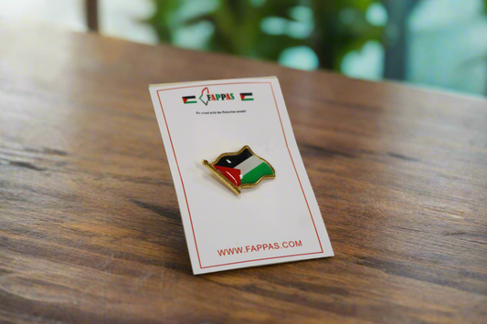 Palestine flag metal pin