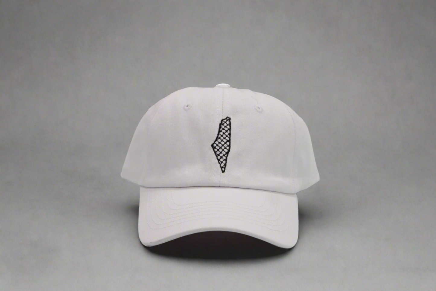 PALESTINE BASEBALL CAP MAP OUTLINE KEFFIYEH STYLE