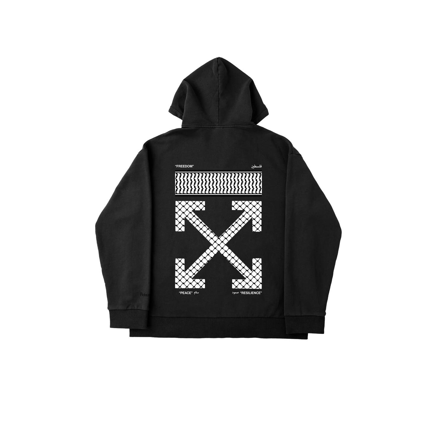 Keffiyeh Cross Zipper Hoodie