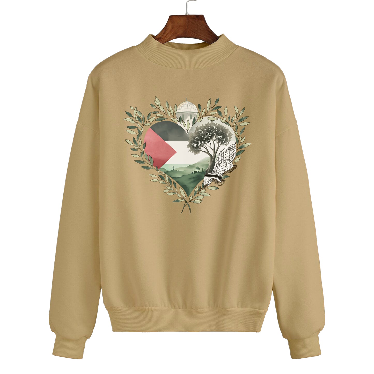 PALESTINE HEART SWEATSHIRT