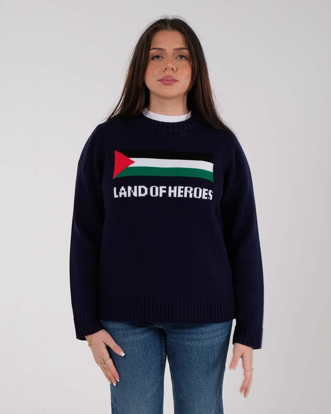 'Land of Heroes' Knitted Jumper