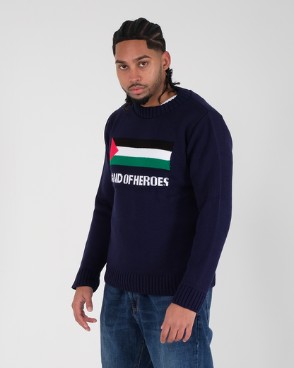 'Land of Heroes' Knitted Jumper