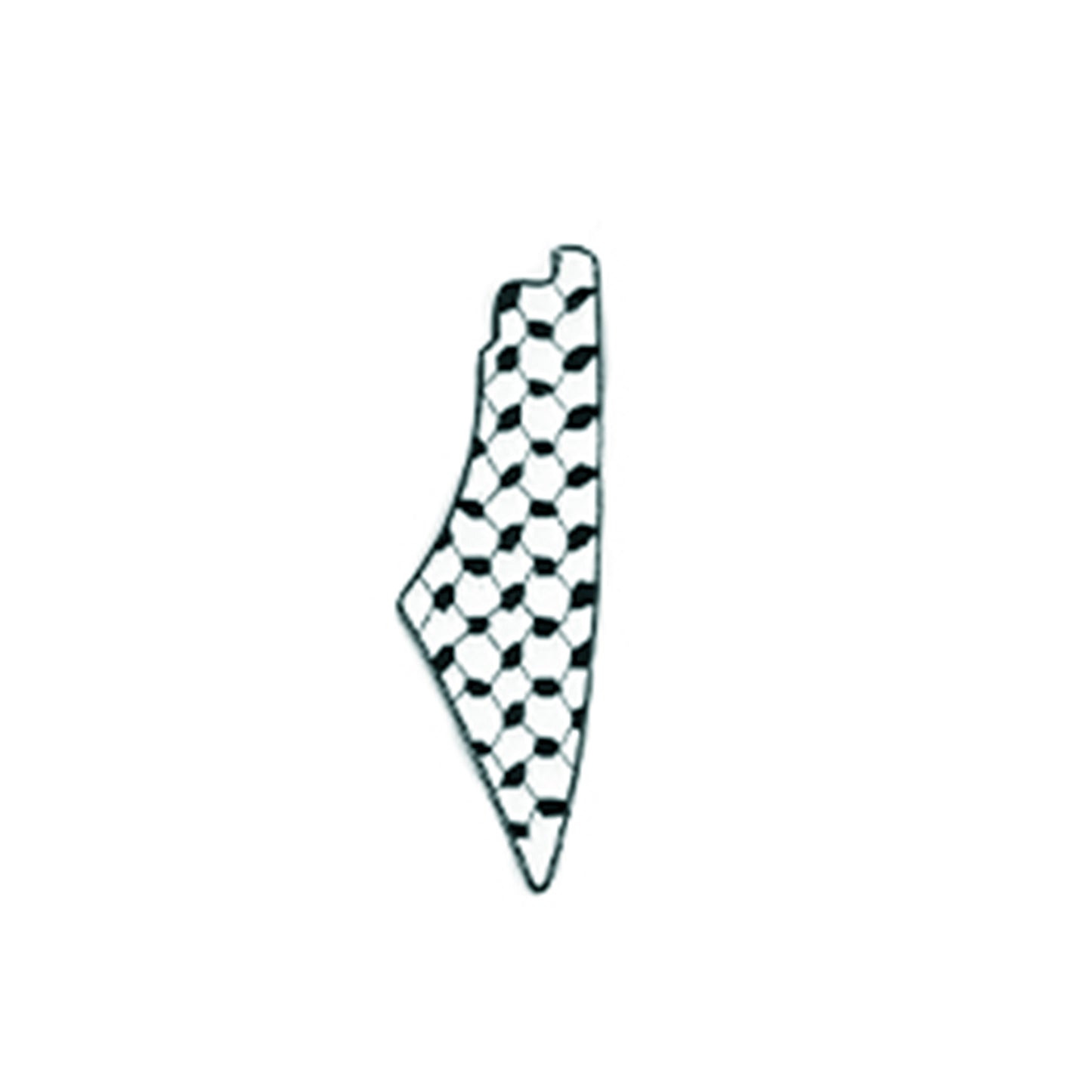 PALESTINE KEFFIYEH MAP PIN BADGE – ENAMEL