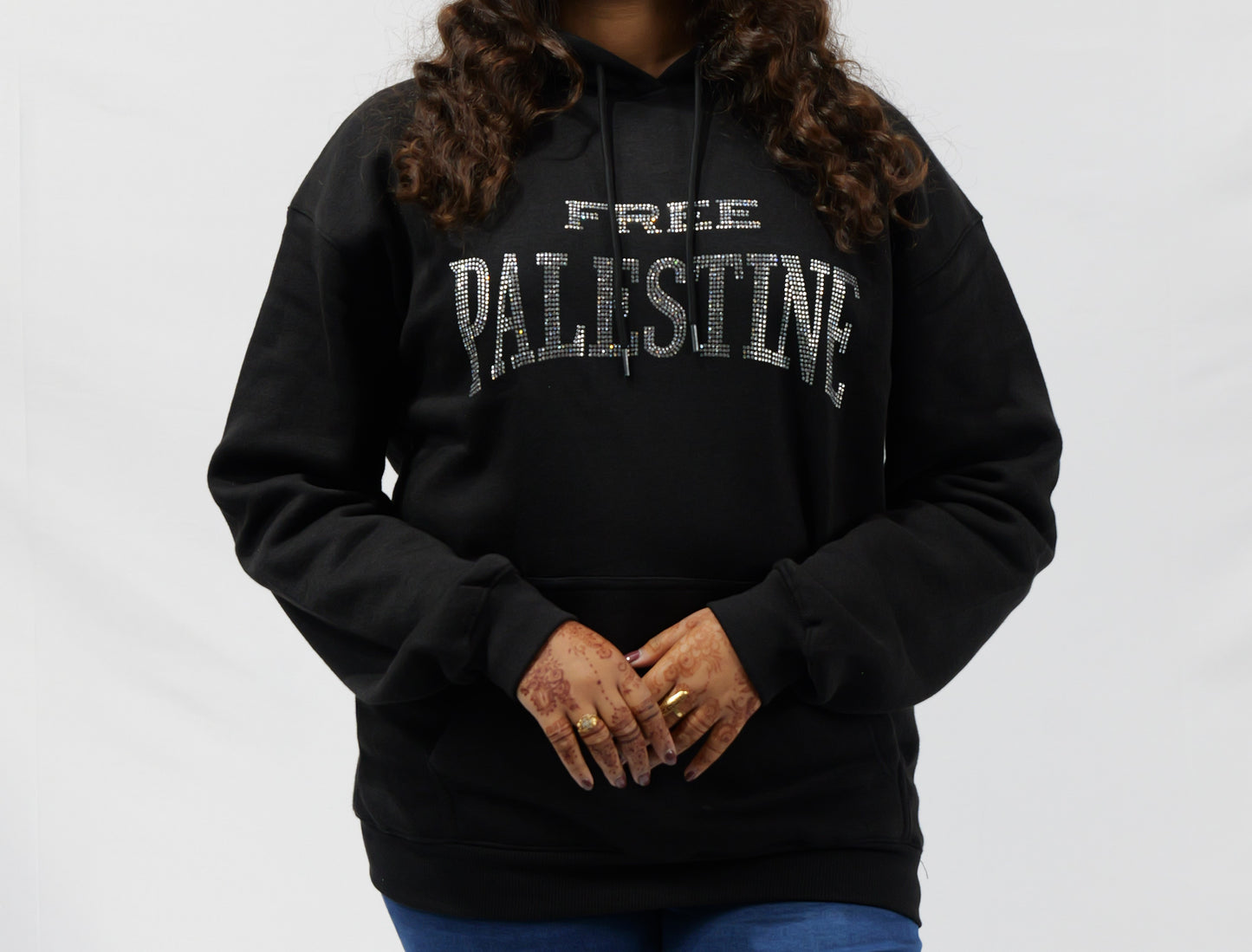 Diamante Free Palestine Hoodie