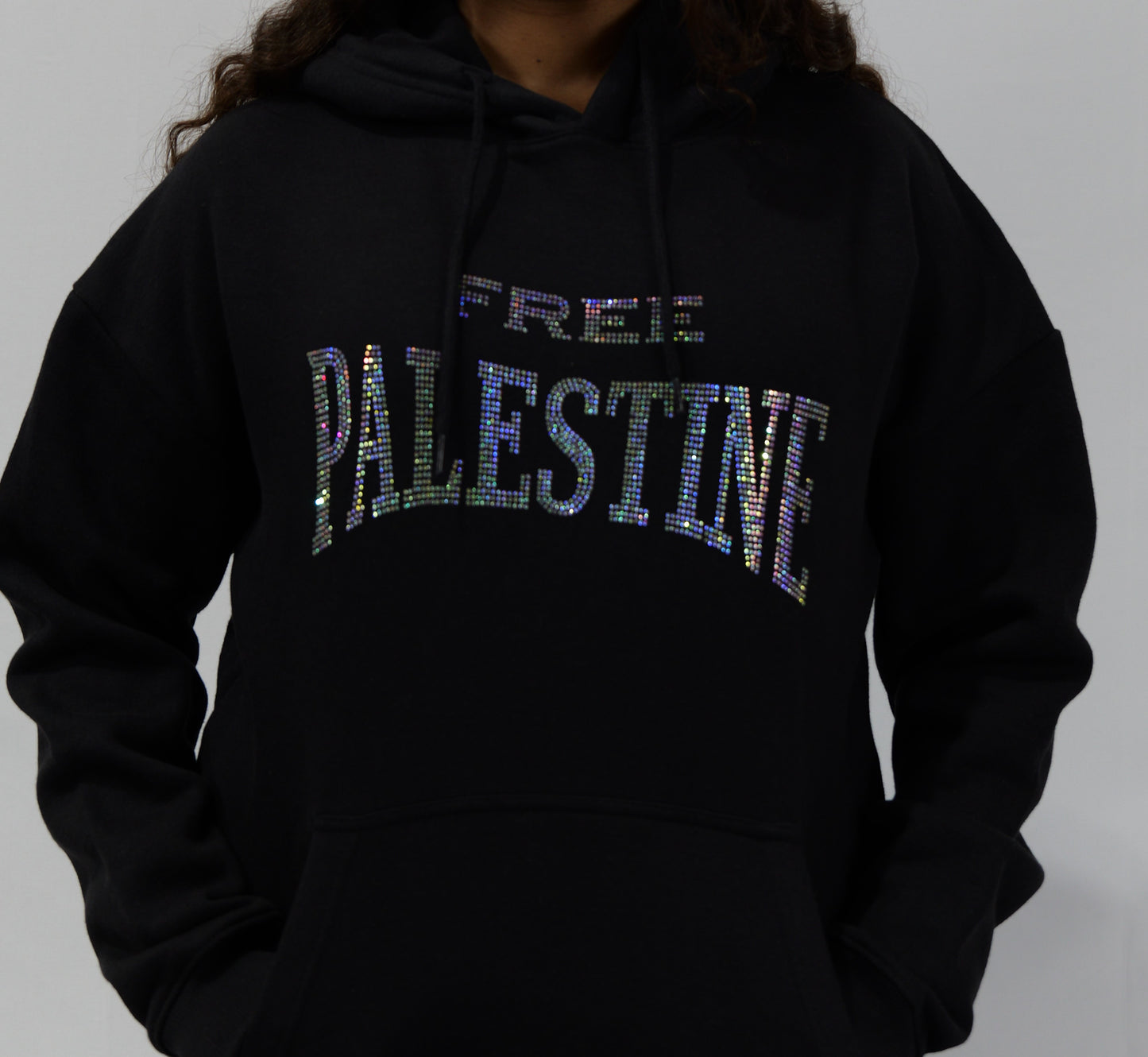 Diamante Free Palestine Hoodie