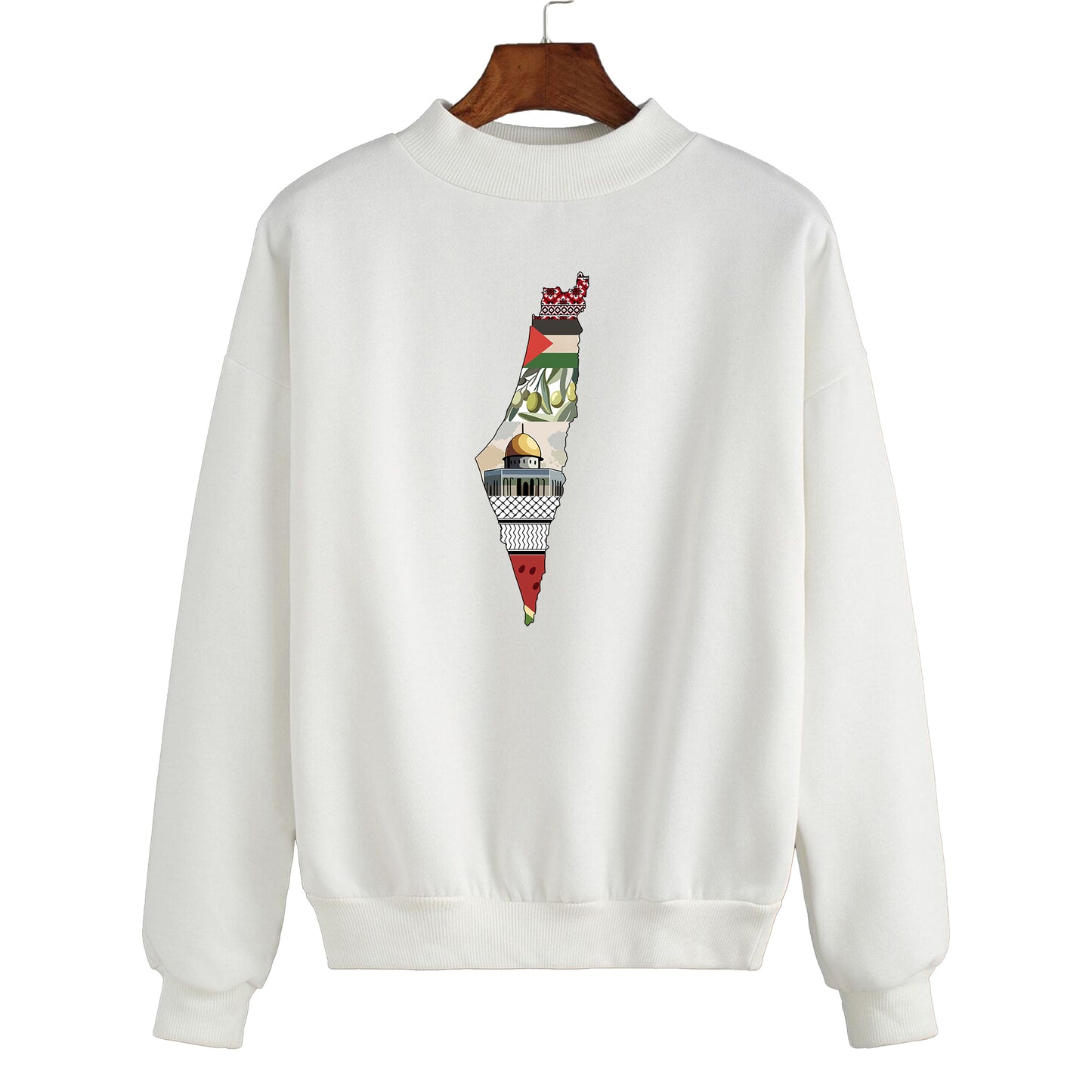 PALESTINE CULTURE MAP SWEATSHIRT