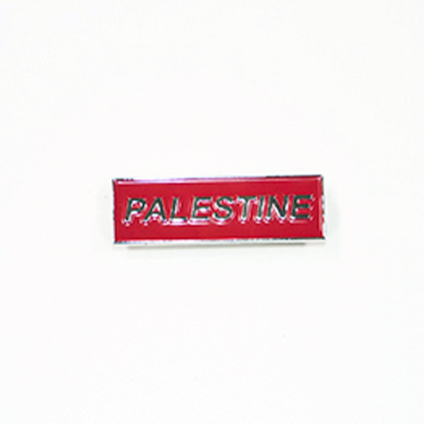 PALESTINE TEXT PIN BADGE  –  ENAMEL