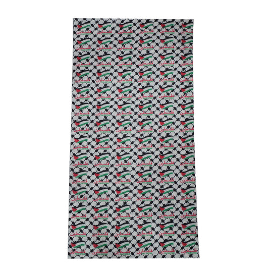 “PALESTINE SMALL FLAG PRINT SNOOD”