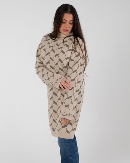 Keffiyeh Knit Dress