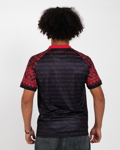 Red Poem Football Jersey - Unisex