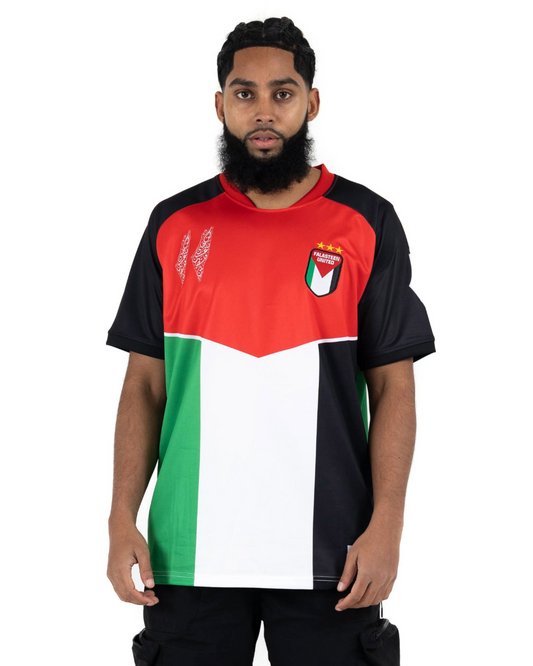 Red, Green, White & Black Flag Football Jersey - Unisex