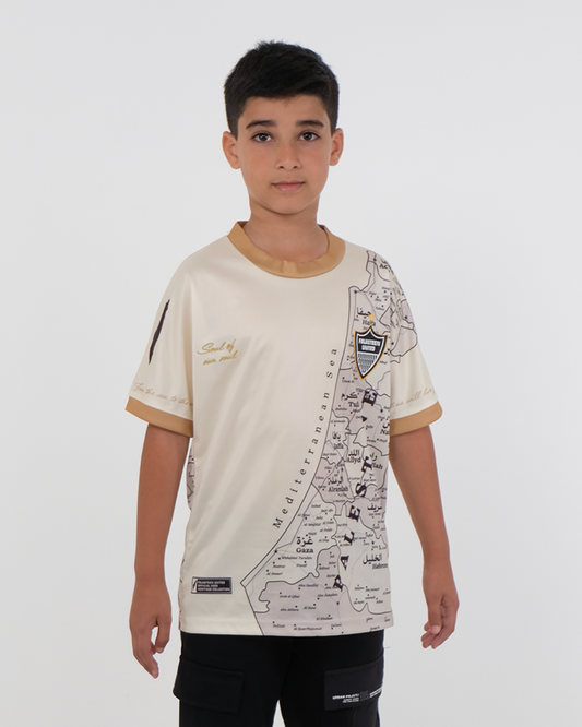 Children's Original Palestine Map Football Jersey - Unisex