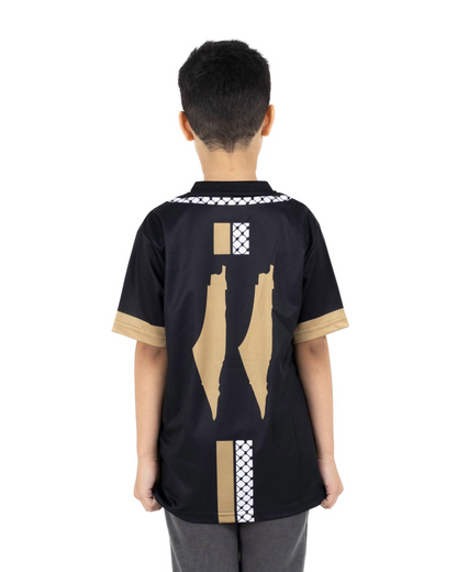 Gold Children's Football Jersey - Unisex