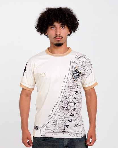 Original Palestine Map Football Jersey - Unisex