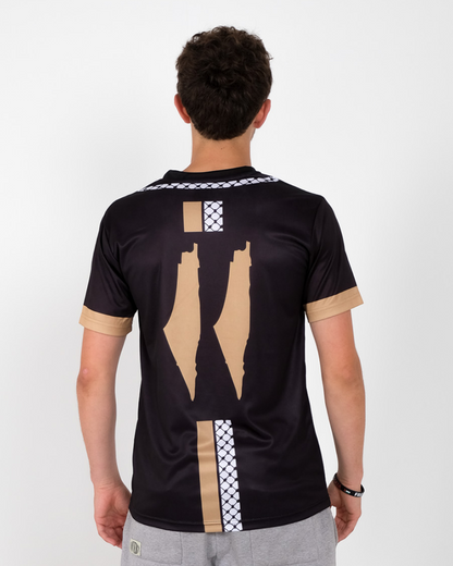 Gold Keffiyeh Football Jersey - Unisex