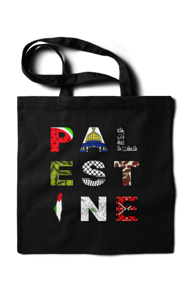 Palestine Letters Tote Bag