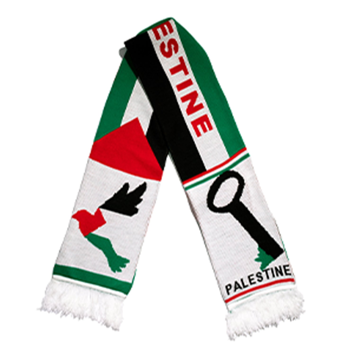 “PALESTINE BIRD AND KEY” FOOTBALL SCARF