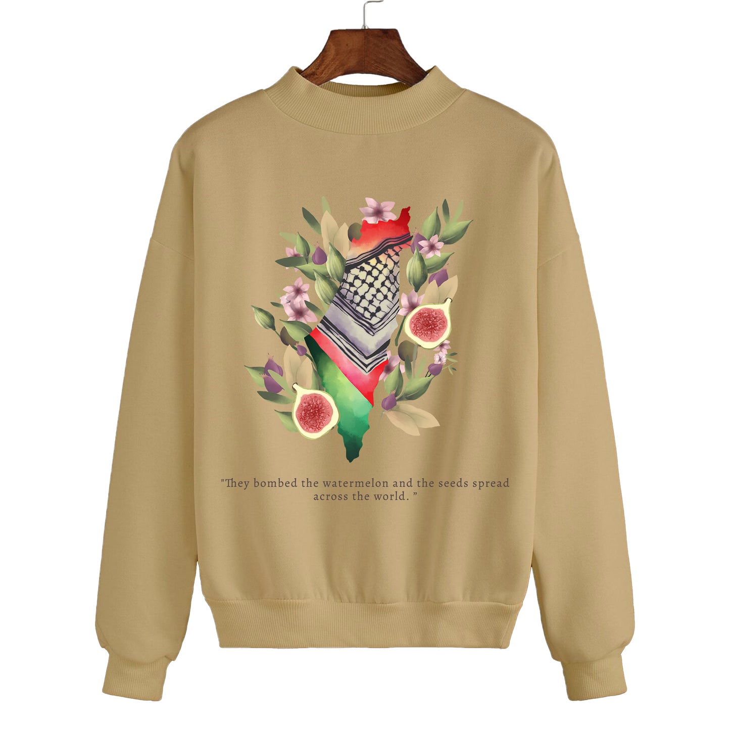 BOMBED THE WATERMELON AND THE SEEDS SPREAD ACROSS THE WORLD SWEATSHIRT