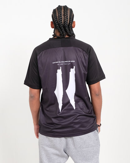 Black & White Football Jersey - Unisex