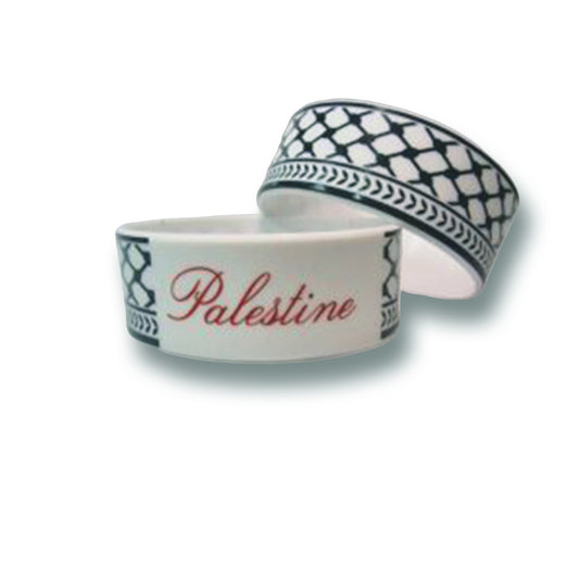 PALESTINE KEFFIYEH BRACELET – BAND BALLER – BAND – WHITE