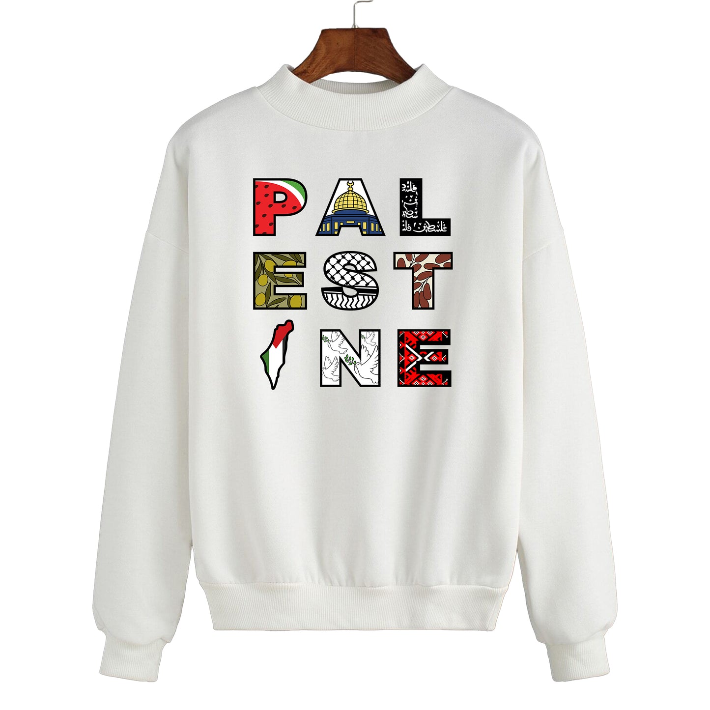 PALESTINE LETTERS SWEATSHIRT