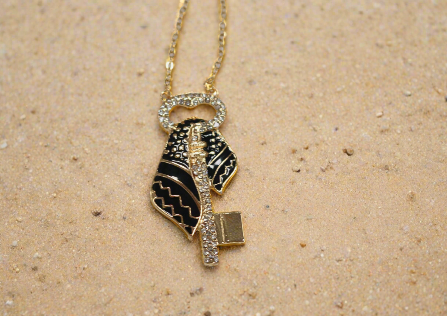 Keffiyeh Key Necklace