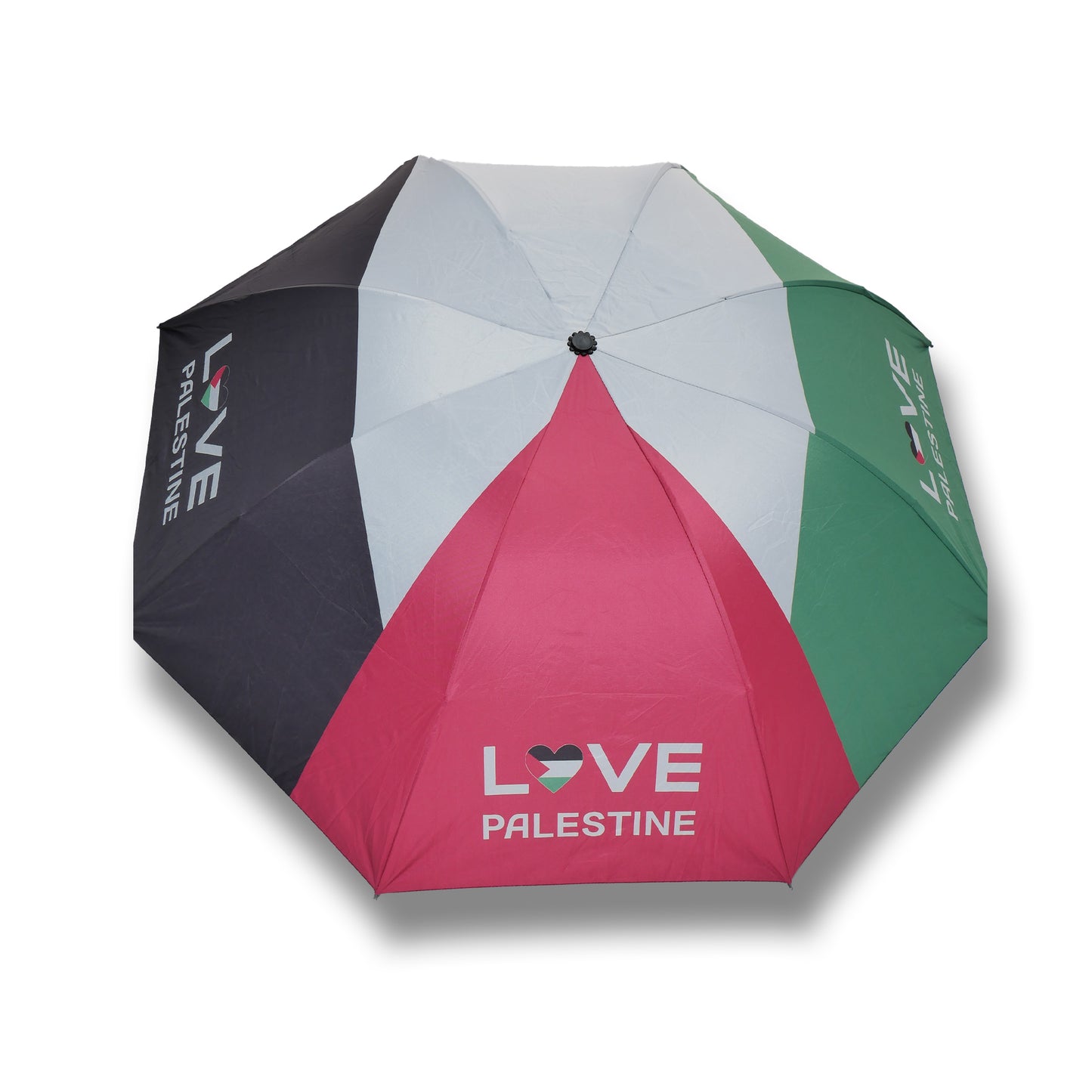 Compact Automatic Foldable Umbrella Palestine Flag Print